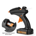 12V Wireless Hot Melt Glue Gun 80W 2000mAh Lithium Battery Cordless Gun with 11mm Glue Sticks Home Craft Repair Tool