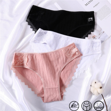 Lace Cotton Panties Women Sexy Briefs Comfortable Cotton Panty Ladies Lingerie Low Rise Soft Underwear M-XL Girls Underpants New