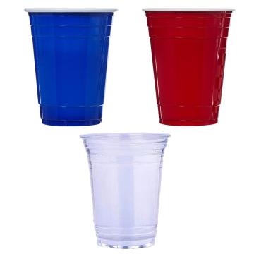 50PCS 450ML Disposable Plastic Party Cups For Drink Beer Or Birthday Christmas Home Game Party Beer Pong High Quality