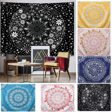 1PC Psychedlic Psychedlic Polyester Tapestry Background Cloth Mural Wall Hanging Knitting Cloth Home Decoration Tools