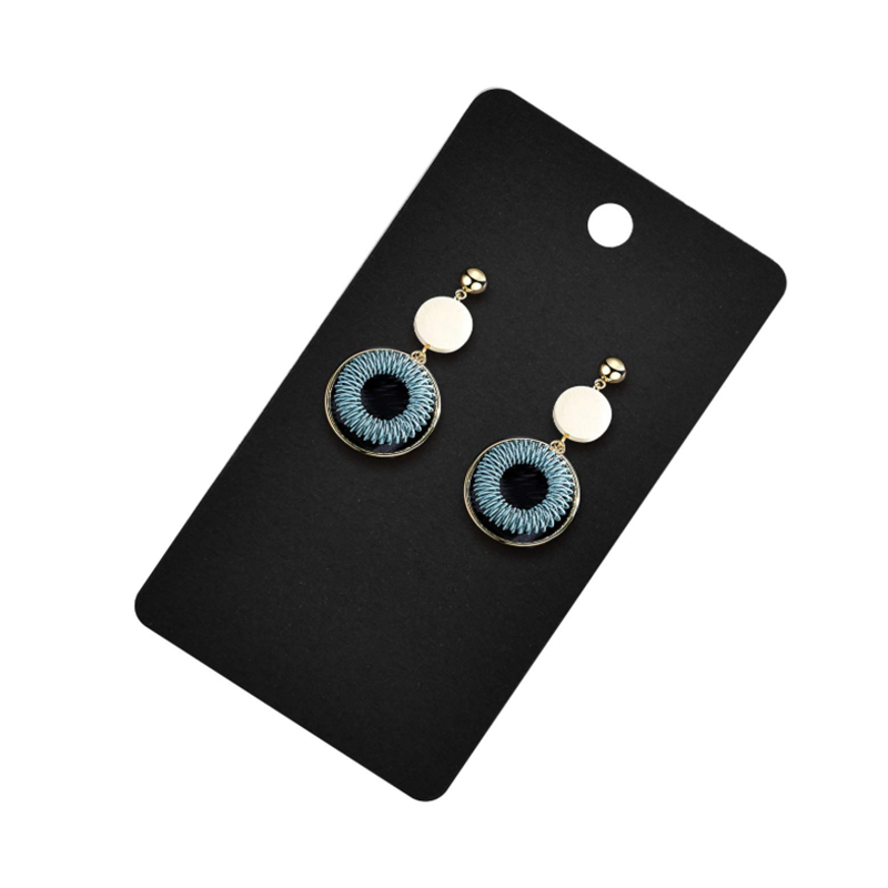 50pcs 5x9cm Earring Display Card Earring Card Holder Blank Kraft Paper Tags for DIY Ear Studs Long Drop Jewelry Display