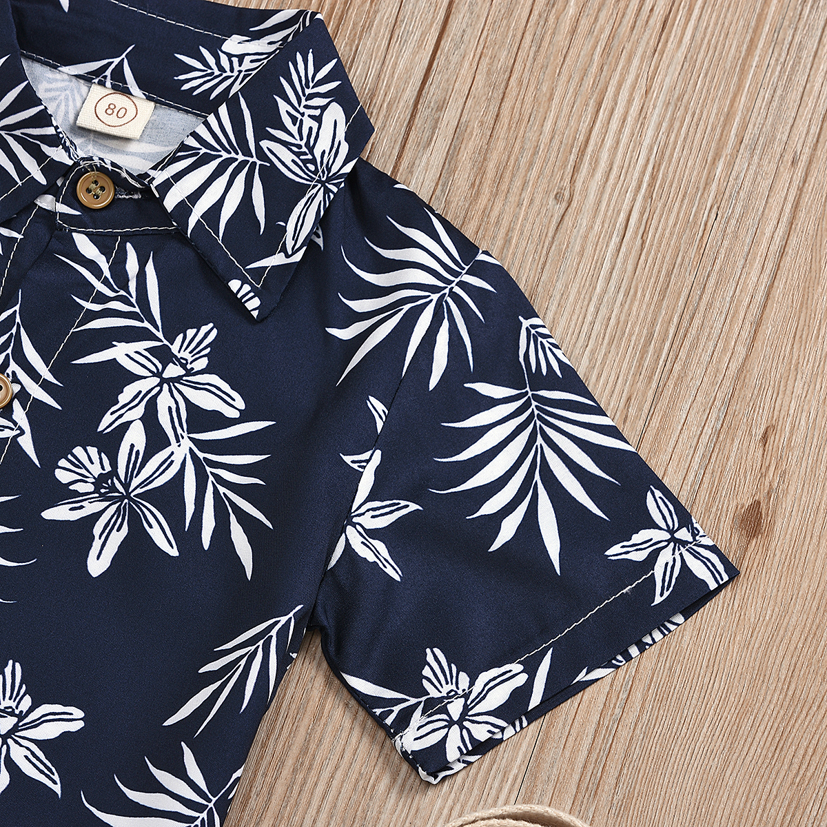 2020 Summer Infant Baby Boys Clothes Sets Print Short Sleeve Shirts Tops+Shorts Trousers Beach Sets