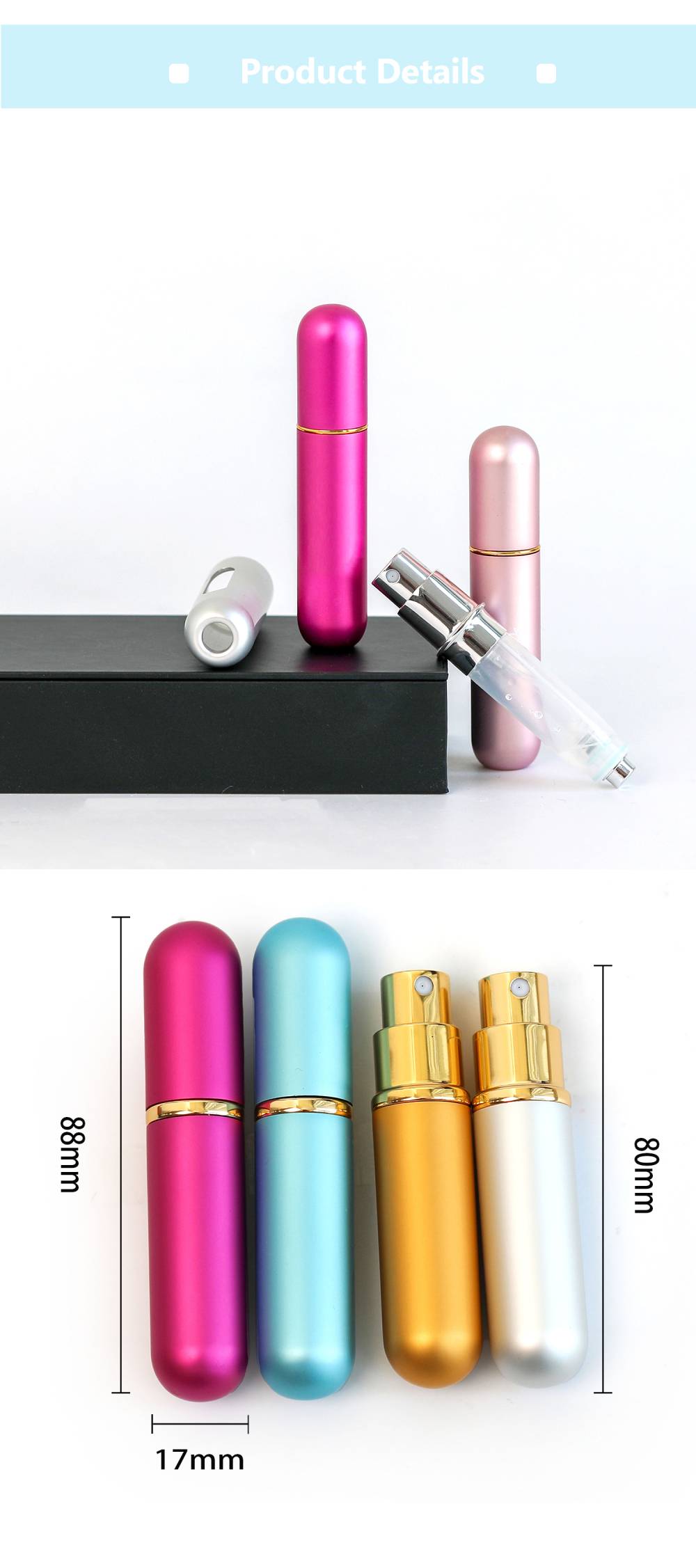 Aluminum Perfume Bottle