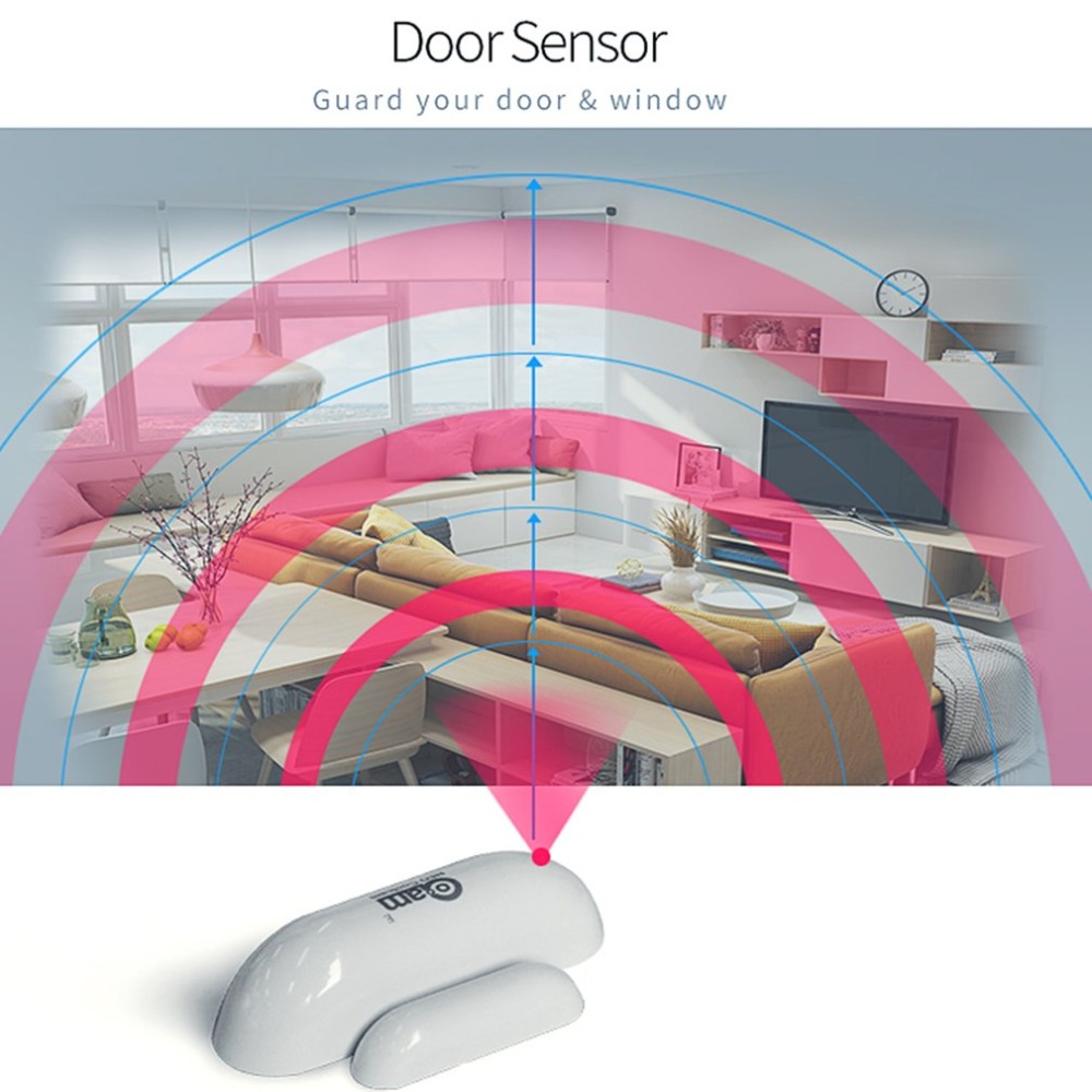 Z-wave Door Window Sensor Detect Door Status Intrusion Detection Z-wave Device Compatible 300 series and 500 series