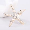 Fashion Rhinestone Pearl Sea Star Hairpin Barrettes For Women Girls Hair Clips Bridal Headpiece Summer Beach Hair Styling Tool