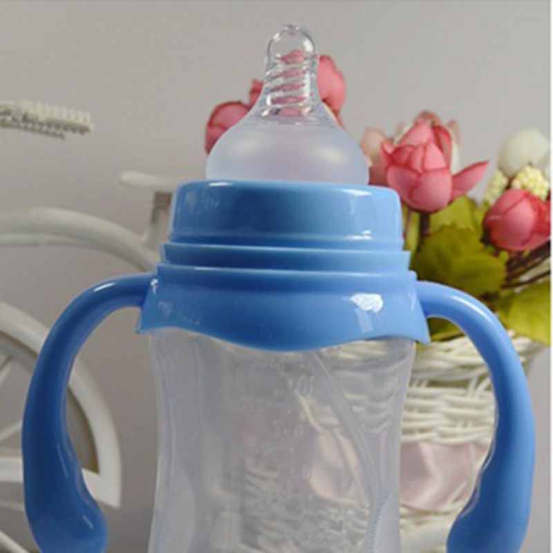 Baby Wide Neck Silicone Baby Infant Soft Teats Bottles Flow Cross Hole Nipples