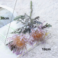 Leucospermum Artificial Simulation Flower Short Branch Crab Claw 2 Fork Planting Pincushion Decoration for Party Garden Wedding
