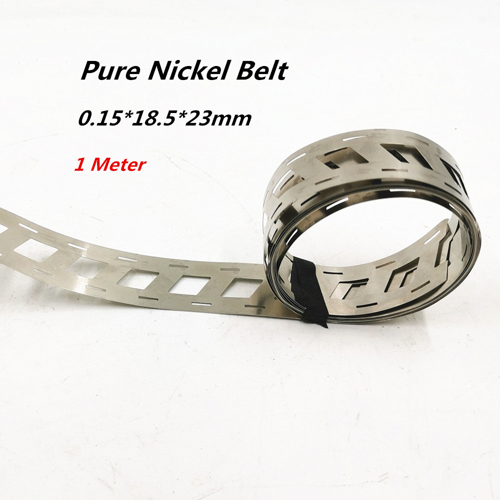 0.15x18.5MMx23MM Pure Nickel Belt 2P 18650 Lithium Battery Spot Welder Nickel Strip Nickel Li-ion Batteries Used Spot Welding