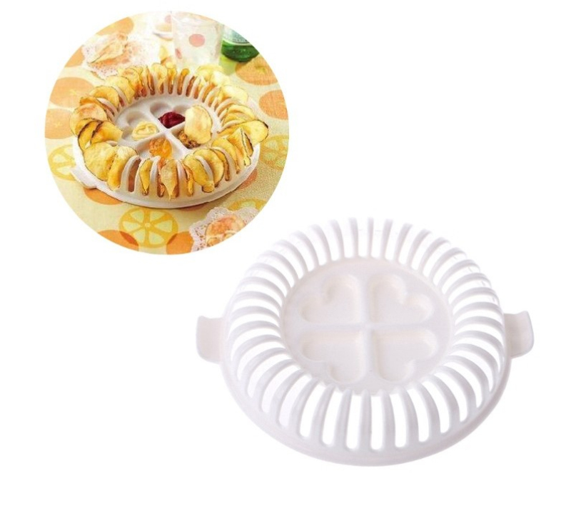 DIY low-fat microwave potato chips melon fruit slices homemade lacquerware kitchen baking accessories tools baking tray rack