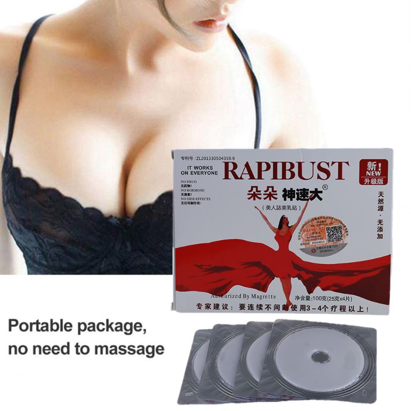 4Pcs Breast Enhancement Patch Collagen Chest Enlargement Firming Nutrition Mask M89F