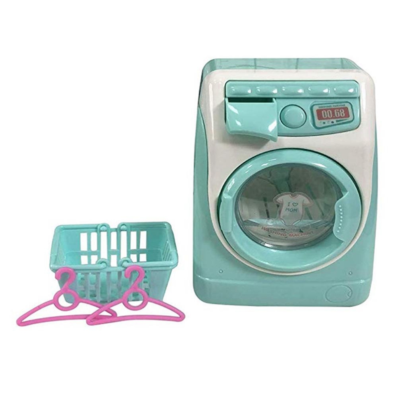 Mini Educational Simulation Washing Machine Toys Kids Play House Pretend Toy For Children'S Day Gift