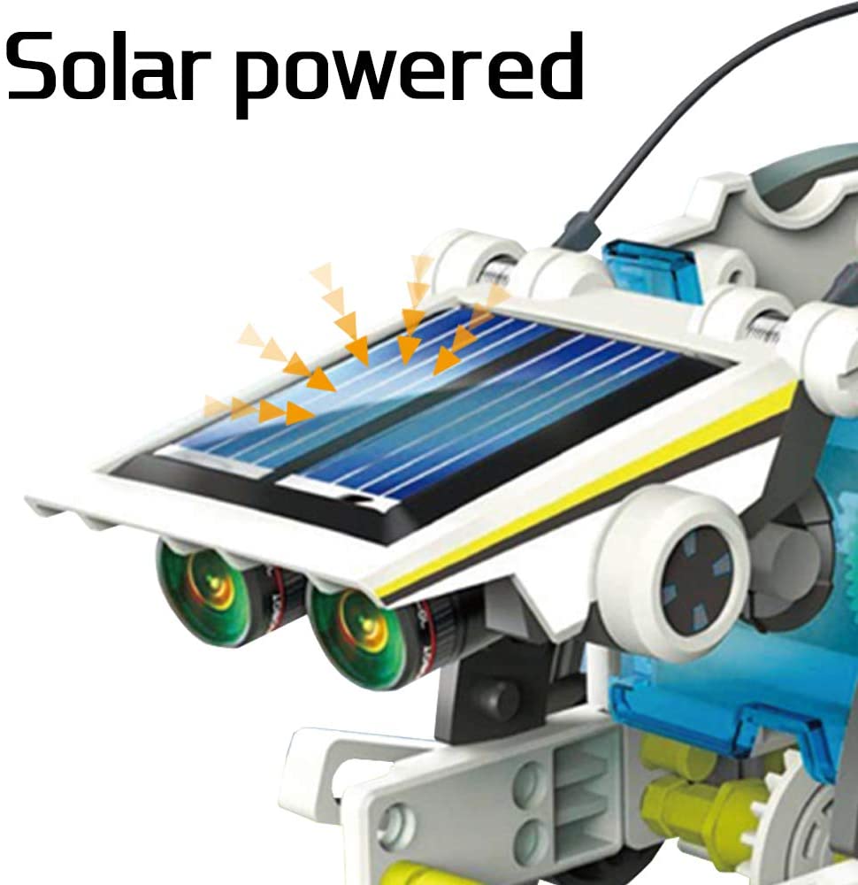 Cool 13 In 1 Solar Power Robot Kit DIY Toy Solar Powered Toy Transformation Robot Kit Educational Gift Toys for Kid