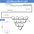 Hollywood Style 2/6/10/14 LED Vanity Bulb Makeup Mirror Light LED Vanity Mirror Lamp Brightness Adjustable Dresser Make up Lamps