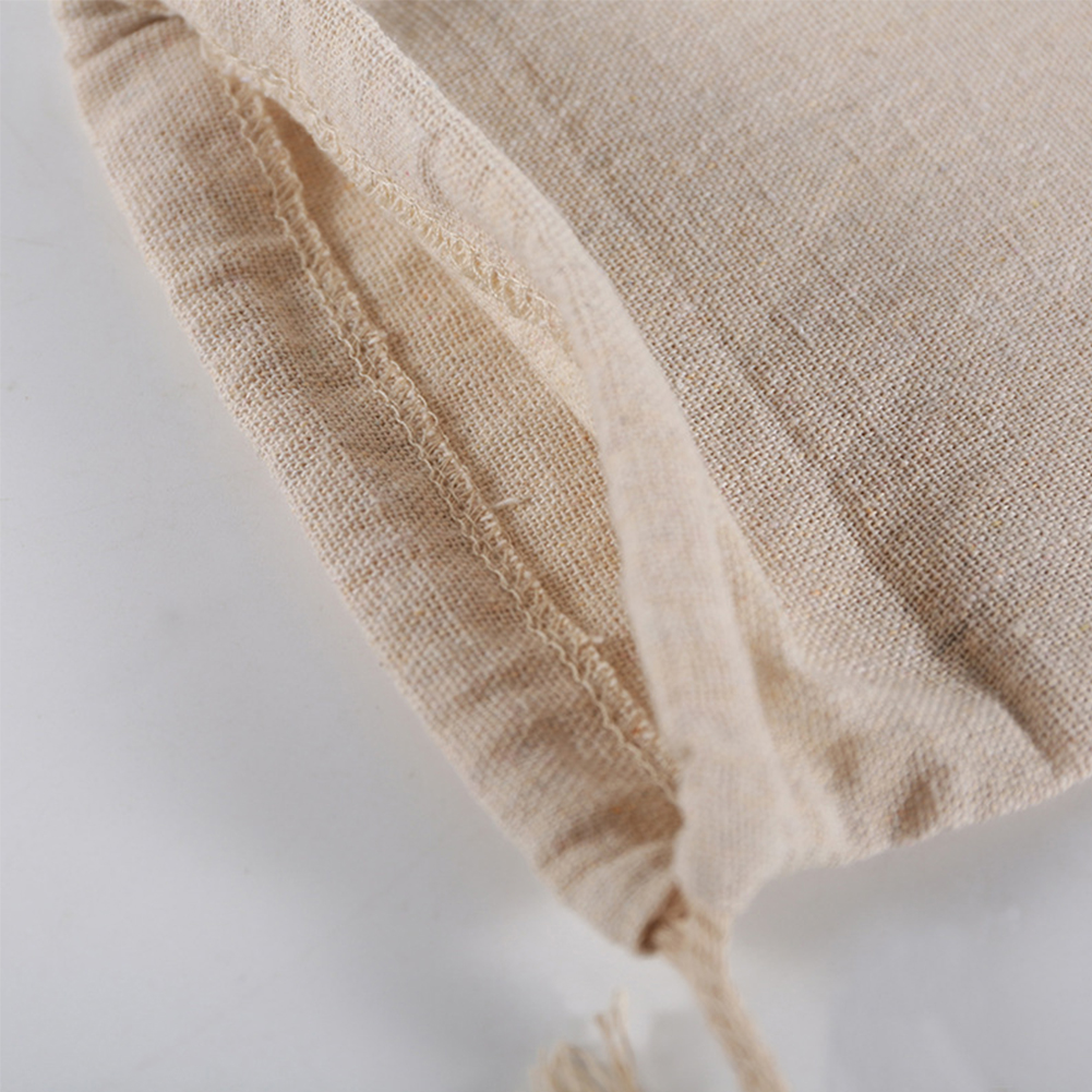 Reusable Linen Bread Bag Drawstring Bag Organic Cotton Bread Storage Bag For Baguette Dropshipping Wholesale