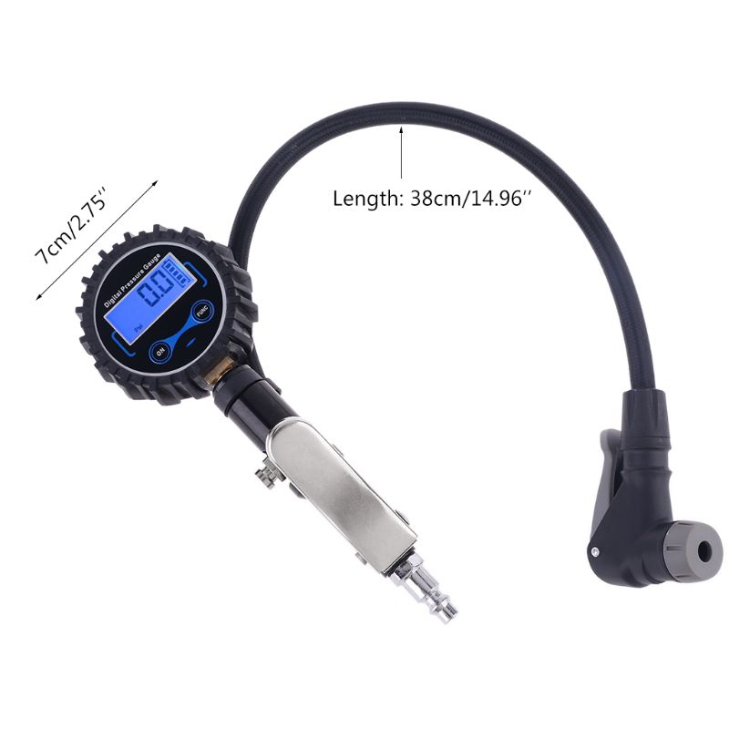 Digital Tire Inflator with Pressure Gauge Heavy Duty Auto Air Inflating Gun 0-200 PSI