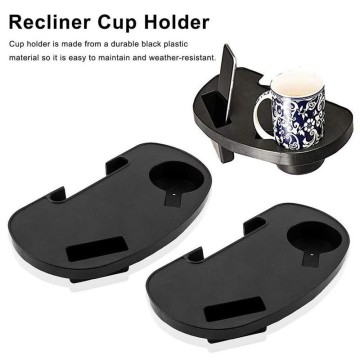 Black Folding Chair Cup Holder Tray Outdoor Garden Trays Beverage Beach Coffee Gravity Tea Recliner Bottle Camping Tool Lou O0S1