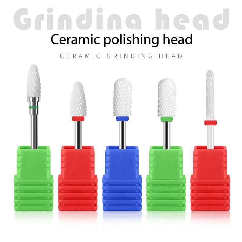 Nail Drill Bits Multi-style Choose Ceramic Electric Manicure Drills Machine Art Equipment Accessory Nail Files Grinding Buffers