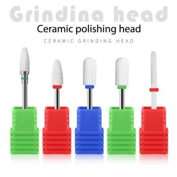 Nail Drill Bits Multi-style Choose Ceramic Electric Manicure Drills Machine Art Equipment Accessory Nail Files Grinding Buffers