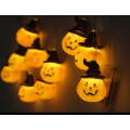 Halloween Pumpkin Lights Lanterns 10/20/40 LED 3D Pumpkin String lights for All Saints' Day Halloween Party Decoration light