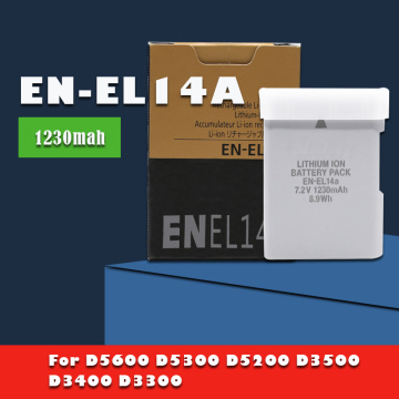 1-10PCS 7.2v 1230mAh EN-EL14A ENEL14A EN EL14A Battery For Nikon D5500 D5300 D5200 D3300 D5100 P7800 Digital SLR Camera cells