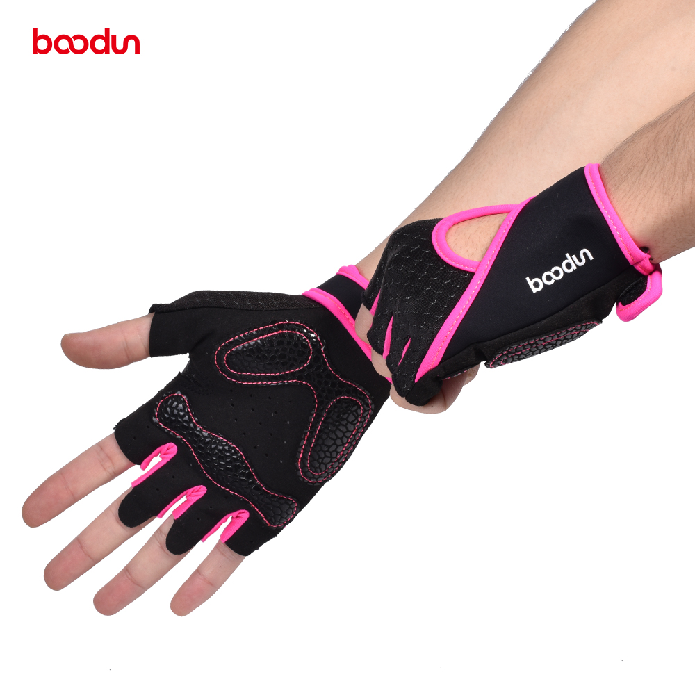 BOODUN Men Women Fitness Gloves GYM Breathable Anti-skid Workout Gloves Weightlifting Palm Protector Crossfit Sport Yoga Gloves