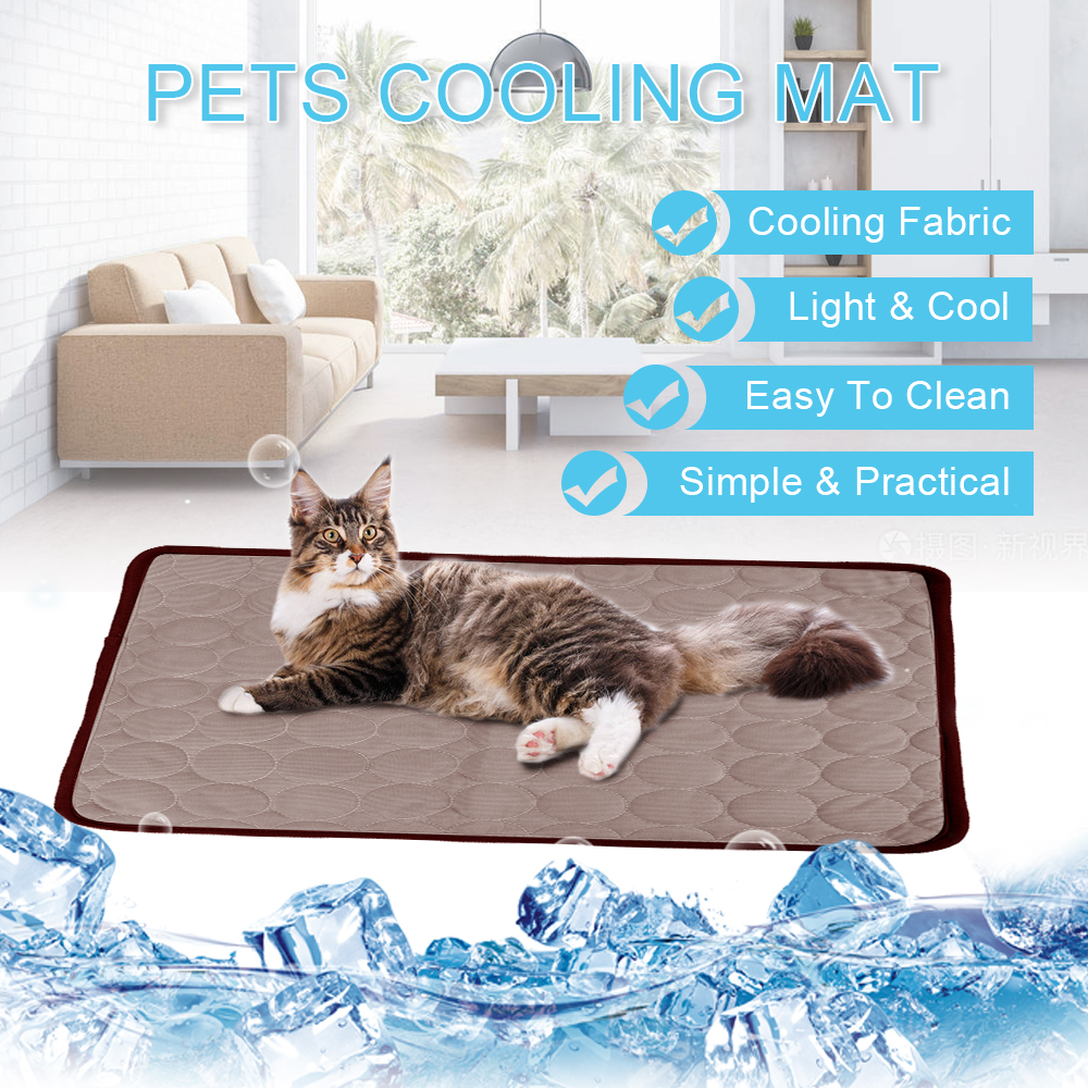Pet Cooling Mat For Dogs Blanket Ice Pad Pet Dog Bed Mats For Dogs Cats Sofa Portable Tour Camping Sleeping Pet Accessories