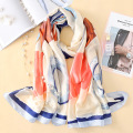 Imitation silk scarf sun block beach towel