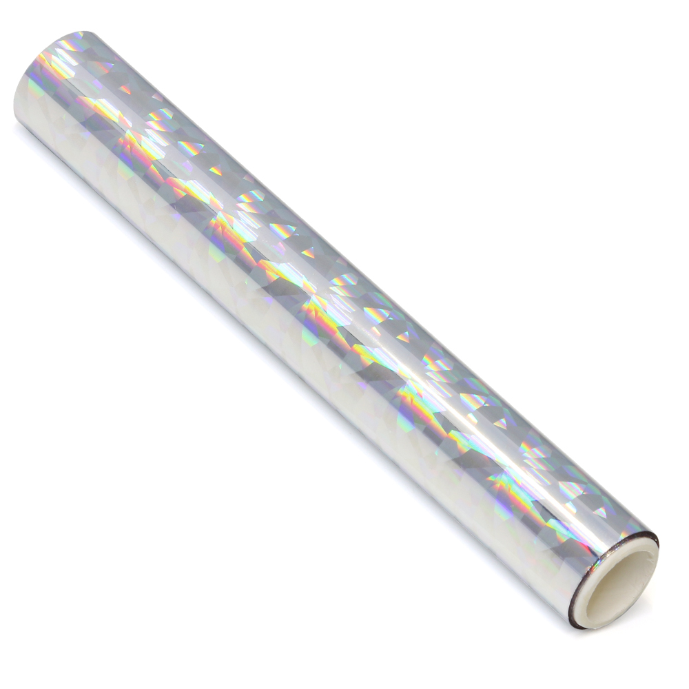 Heat Activated Foil Glimmer Foil Transfer Sheets Paper Hot Stamping Foil Multicolor 1 Roll Holographic Heat Transfer