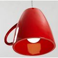 Modern resin teapot pendant lights Tea cup Pendant lamp bar/coffee lighting E27 Single head white/Black/Red home decoration free