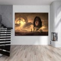 Clock Fantasy Mysterious Girl Time Painting 5 Piece Modular Picture Canvas Print Type Modern Home Decor Wall Artwork Poster