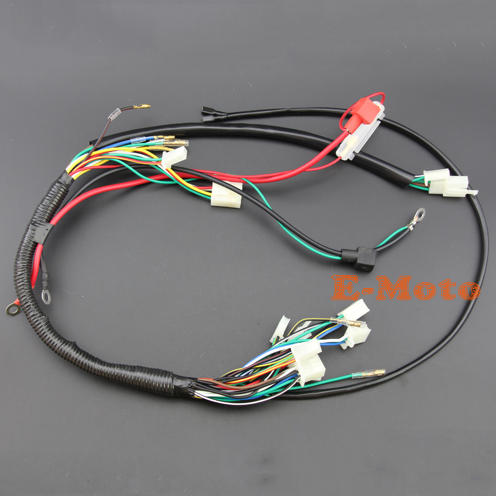 WIRE LOOM WIRING HARNESS WIRELOOM 50cc 70cc 110cc 125cc ATV QUAD BIKE BUGGY GO KART