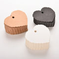 100 Pcs/lot Mini Kraft Paper Heart Greeting Cards Wedding Party Gift Card Label Blank Luggage Tags