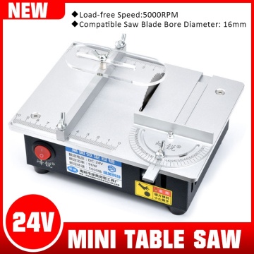 Mini Table Saw Woodworking Electric Small Bench Saw Handmade DIY Hobby Model Crafts Cutting Tool 775 Motor 96W 63mm HSS Blade R1