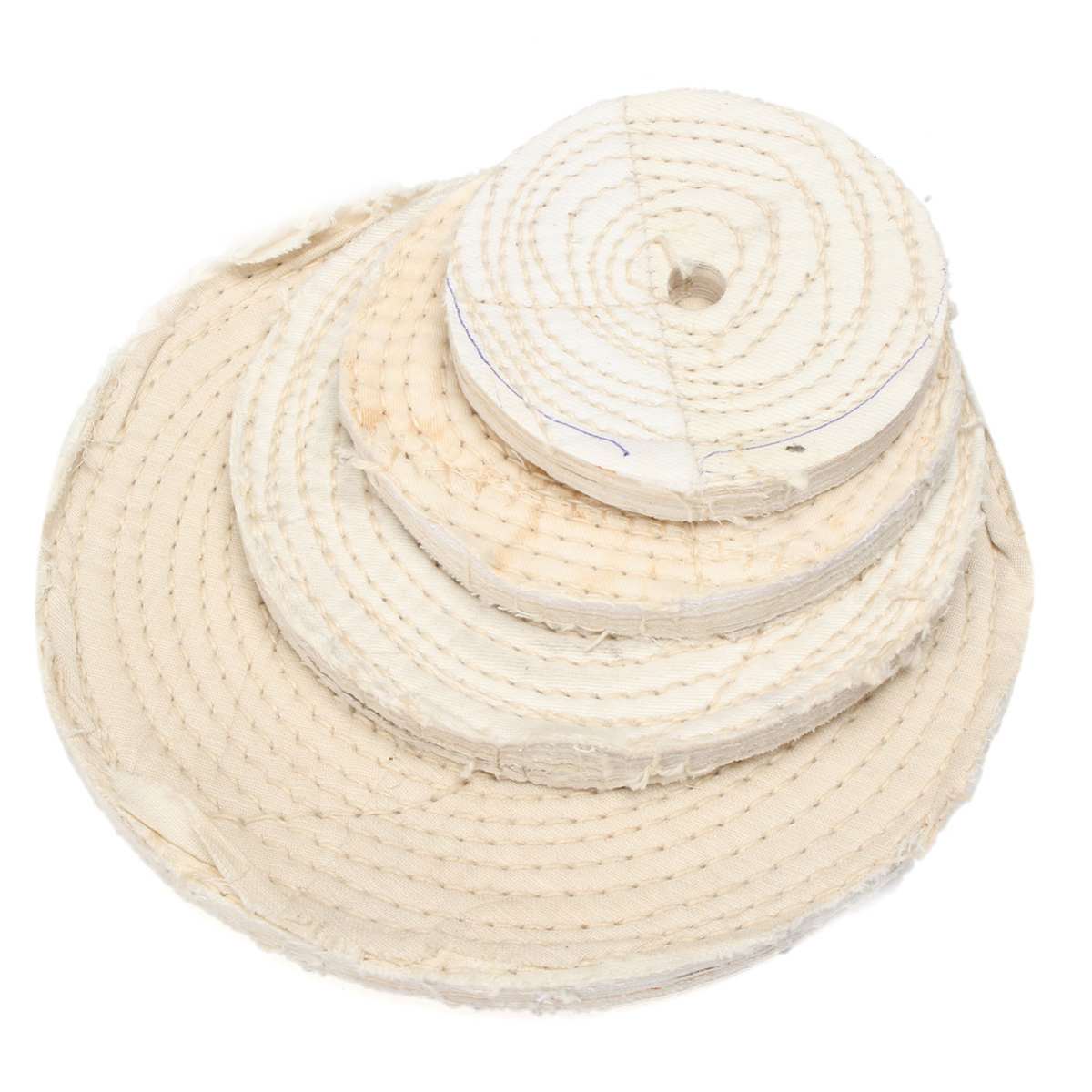 125/150/200mm 1PC Cotton Polishing Wheels Cloth Buffing Wheel Grinder For Jewelry Wood Metal Polishing Abrasive Tool