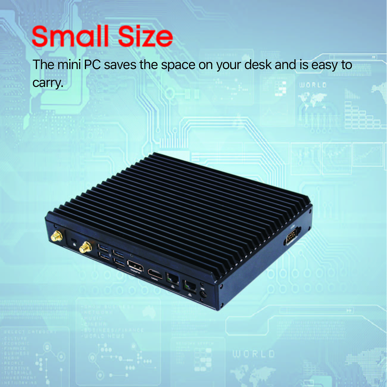 Mini PC Intel Core i5 8265U Desktop computer Windows 10, Gaming PC Dual DDR4 USB-C HDMI WiFi Bluetooth, 4K Nvme SSD Fanless Mini