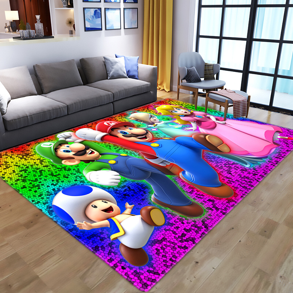 Cartoon Super Mario Game Character Carpet Child play Floor Mats Carpets for Living Room Bedroom Decor Rug Kids Playing Area Rugs