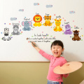 Zs Sticker 50*125 cm Safari Wall Stickers for Kids Room Home Decor Nursery Children Baby Vinyl House