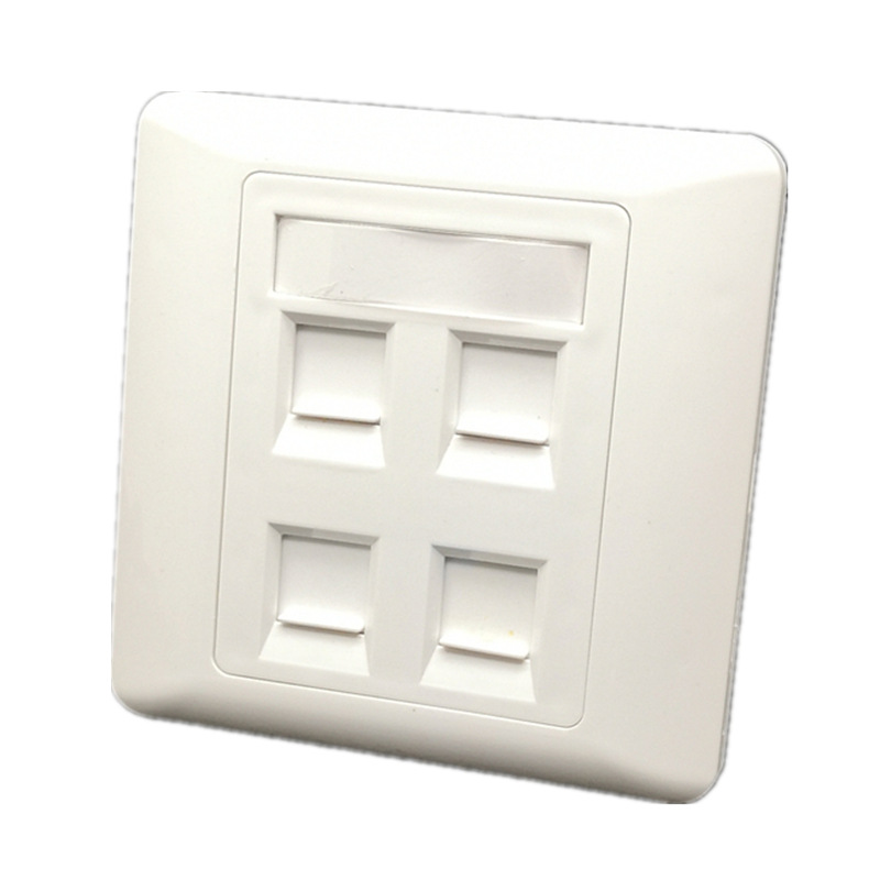 86 Type 1/2/4 Ports Computer Socket Panel Cable Interface Outlet RJ45 Network Module Wall Plate information Computer Faceplate