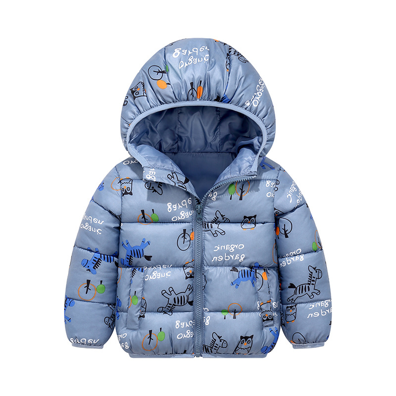 Baby girl Boy Jacket 2020 Autumn Winter Cartoon clothes Kids Warm Thick Hooded Coat Children Outerwear 1-7 Y Toddler Clothing