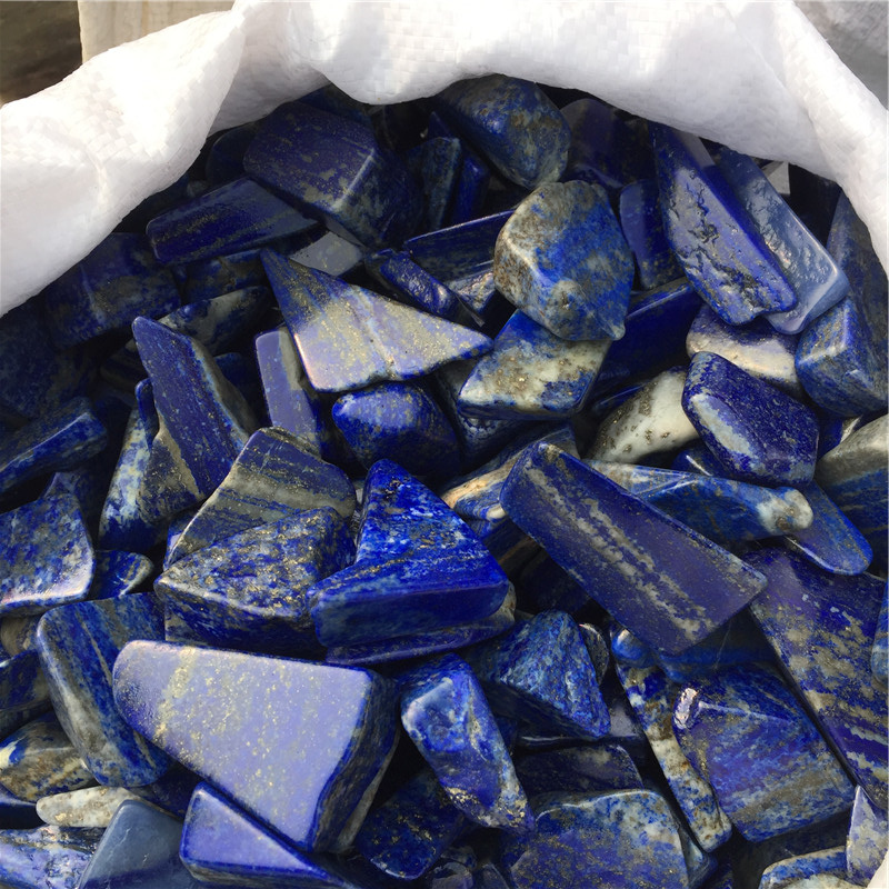 Wholesale 1/4lb New Collectibles Natural Blue Stone Lapis lazuli Quartz Crystal Point Specimen Healing Stones Home Decor