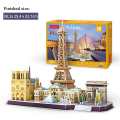 DIY Craft Paper Puzzle Model Architecture Model City London Paris Moscow 3D DIY Education Toys Handmade Adult Puzzle Game