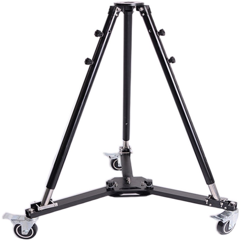 Heavy Duty Foldable Tripod Dolly with Wheels and Professional Video Camera Tripod Stand laod 120kg For Camera Crane Jib Arm