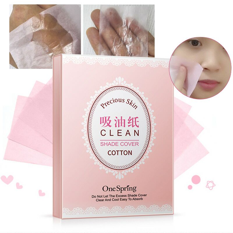 100pcs/pack Fresh Clean Oil-absorbing Paper Clean And Refreshing Oil Control Makeup Oil-absorbing Facial Tissue Cleaning Cloths