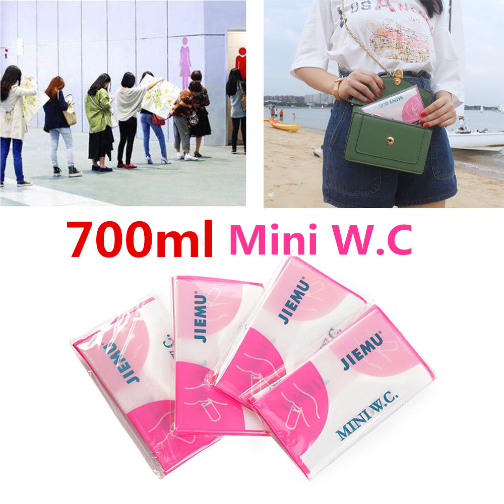 4pcs 700ml Emergency portable car urine bag vomit bags mini mobile toilets Disposable handy unisex kids using outdoors Mini W.C.