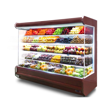 Large fresh-keeping cabinet commercial fruit refrigerator vertical air-cooled freezer spicy ordering cabinet display cabinet