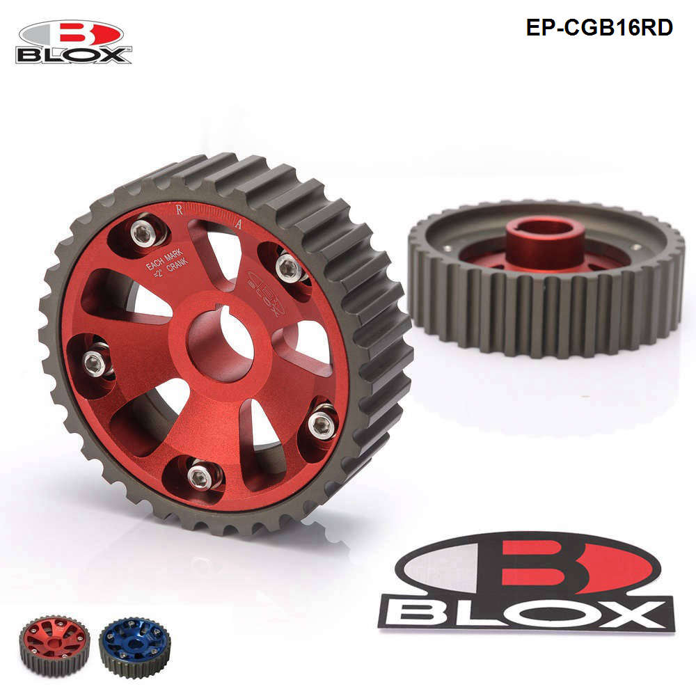 BLOX 1 pair/unit Adjustable Cam Gears Alloy Timing Gear For Honda Civic Dohc B16A B16B B-Series Inlet and Exhaust EP-CGB16