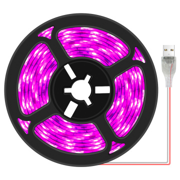 Full Spectrum LED Grow Light USB Grow Light Strip 0.5m 2m 3m 2835 SMD DC5V LED Phyto Tape for Seed Plants Flowers Greenhouses