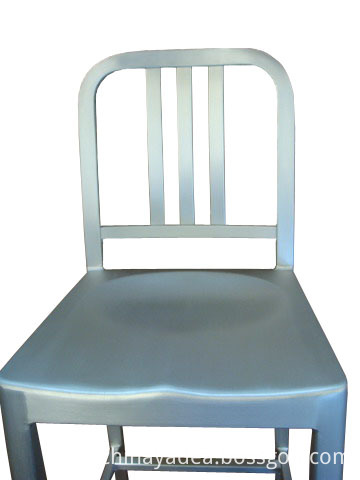Aluminum Nimitz Bar Chair in Room