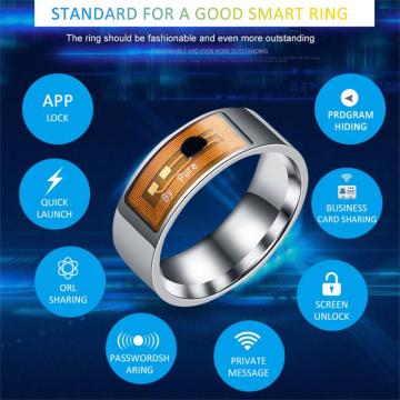 NFC Smart Finger Ring Waterproof Wearable Connect Smart Ring Multifunctional Intelligent Technology Phone Equipment for Android