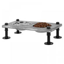 Dog Feeding Station with Double Stainless Steel Bowls